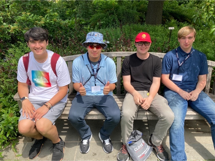 The boys reflect about their experience at botanical gardens on Capitol Hill.