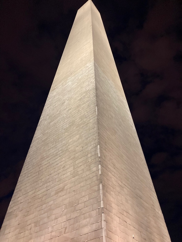 looking up at the Washington monument. The worlds largest obelisk.