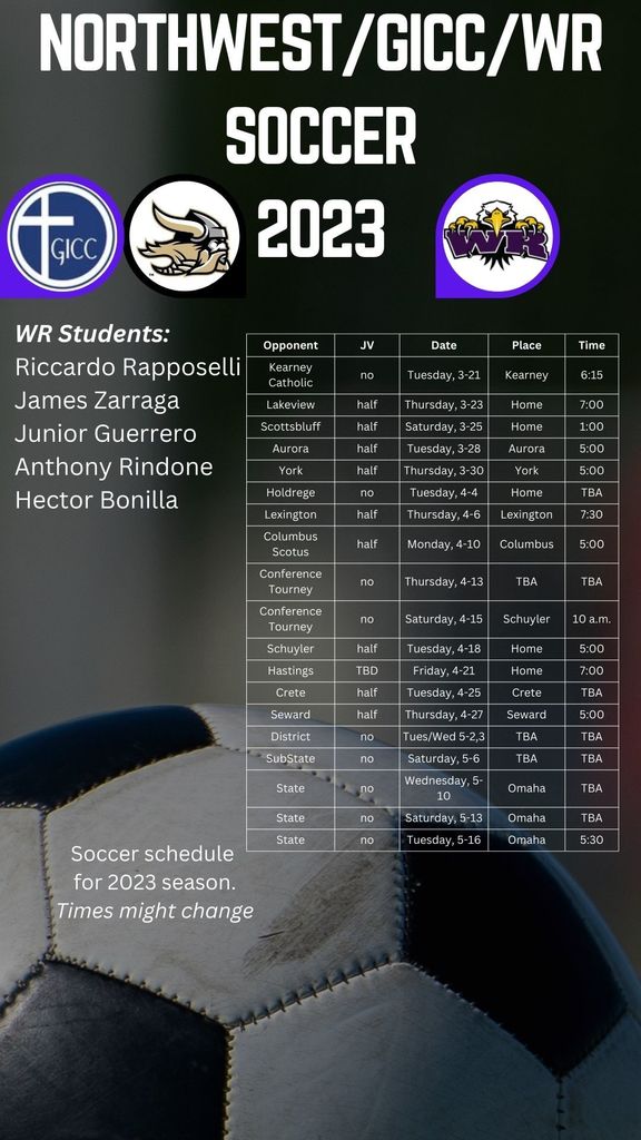 soccer schedule 